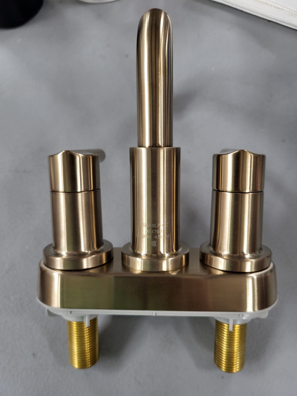 Delta Nicoli Centerset Brushed Gold Bathroom Faucet