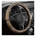 Road Comforts Leopard Steering Wheel Cover for Women.