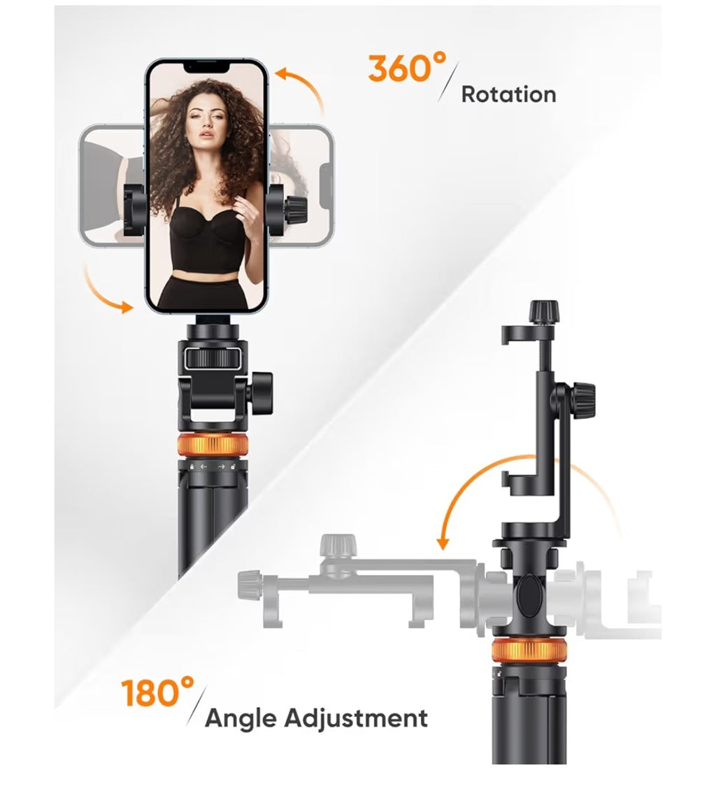 EUCOS 62in Selfie Stick Tripod with Remote