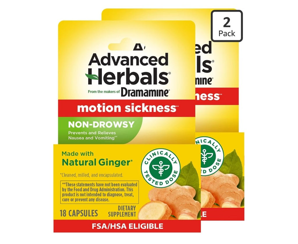 Advanced Herbals Non-Drowsy Motion Sickness Relief (2 pack)
