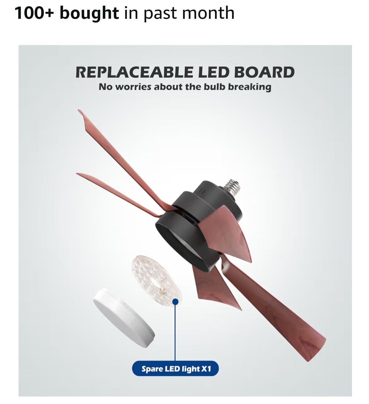 EEK Socket Fan Light with Ultra Quiet Design
