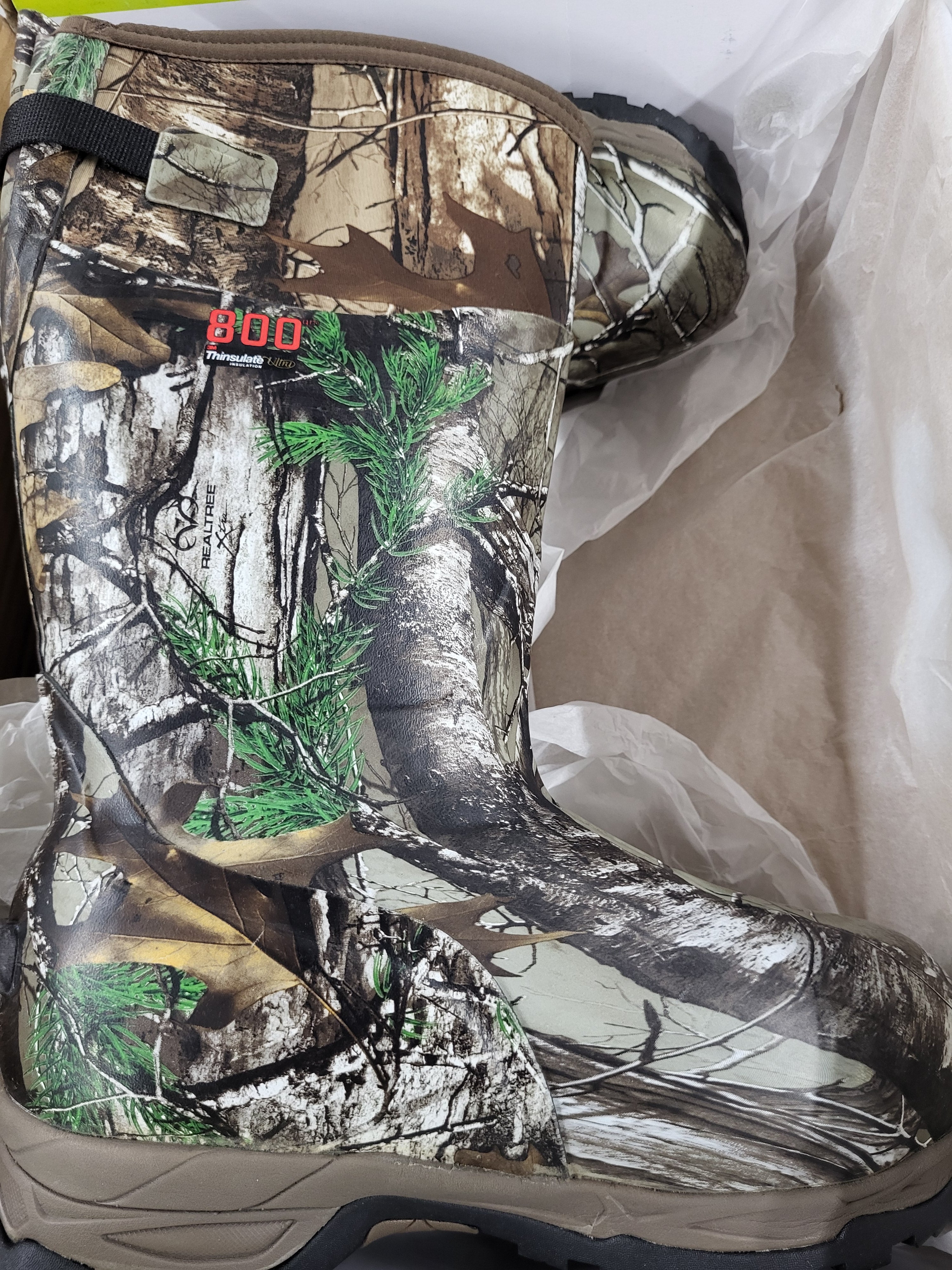 Tidewe Insulated Camo Boots (Size 5)