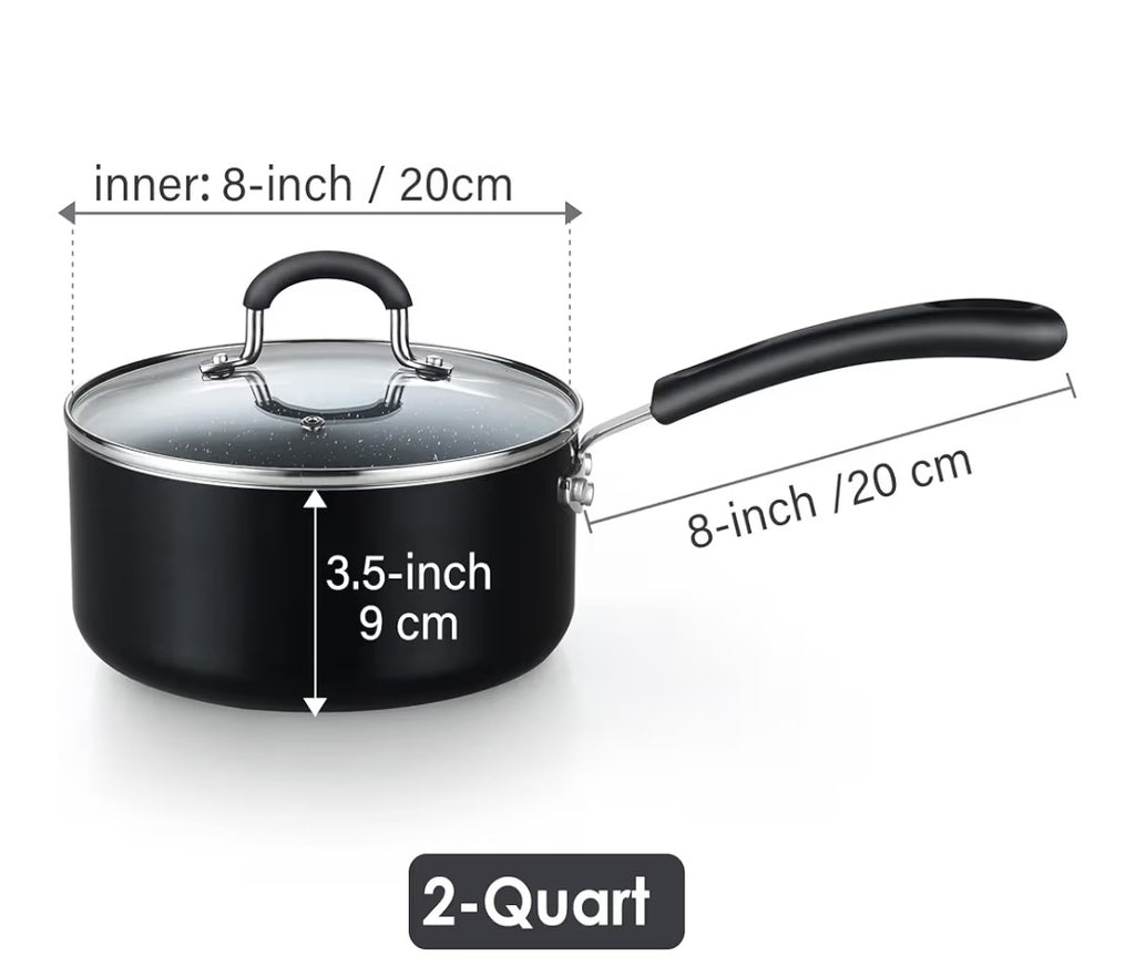 Cook N Home 2-Quart Saucepan with Lid