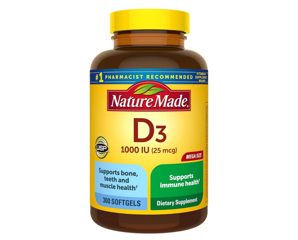 Nature's Made Vitamin D3, 25mcg (300 Softgels)