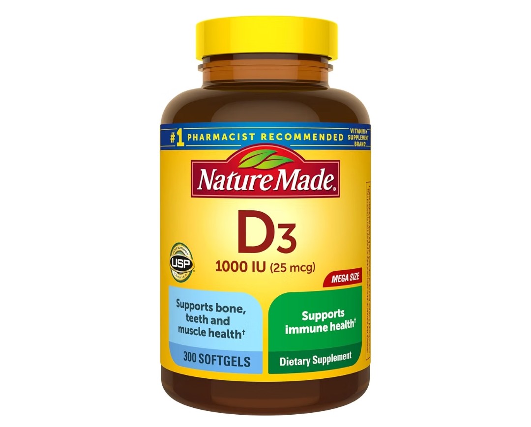 Nature's Made Vitamin D3, 25mcg (300 Softgels)