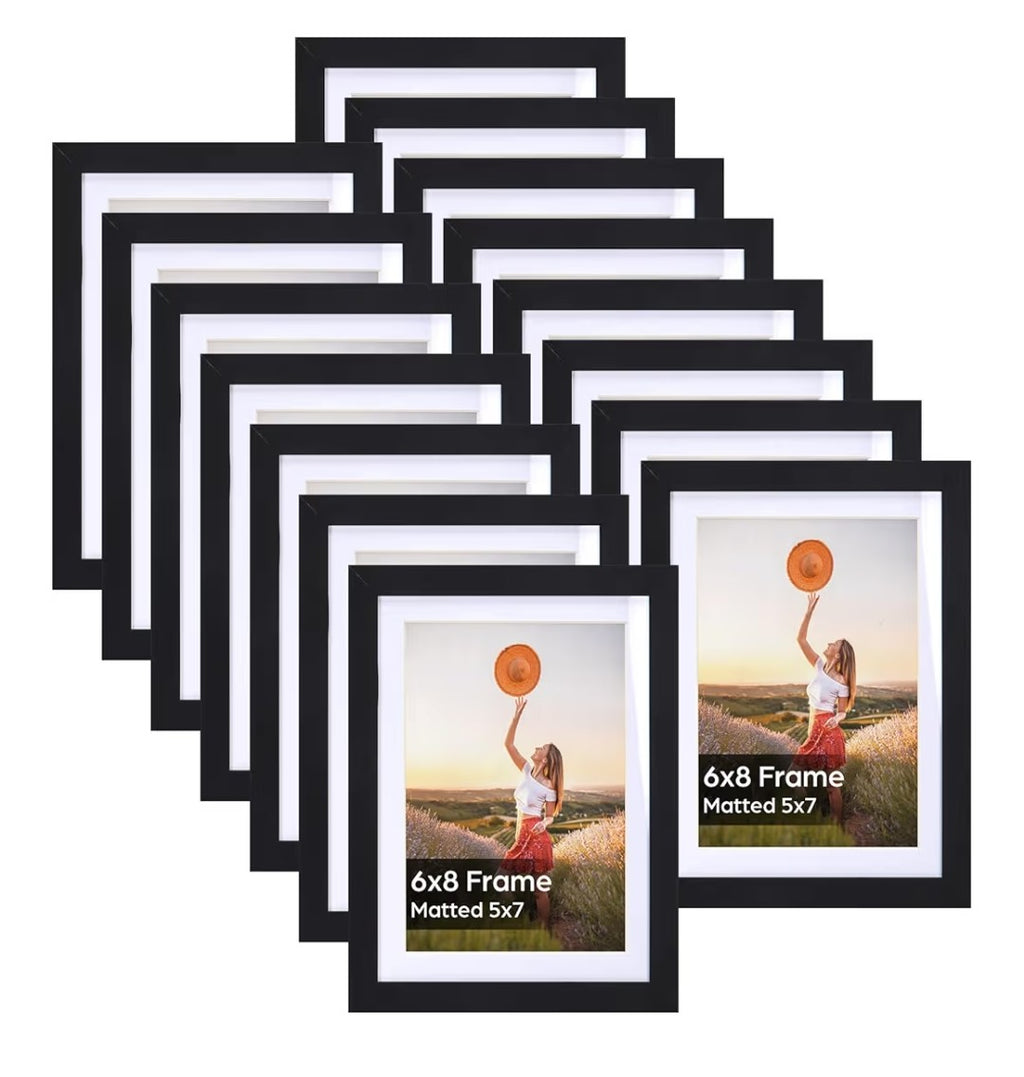 5x7 Picture Frames 15 pack (Black)
