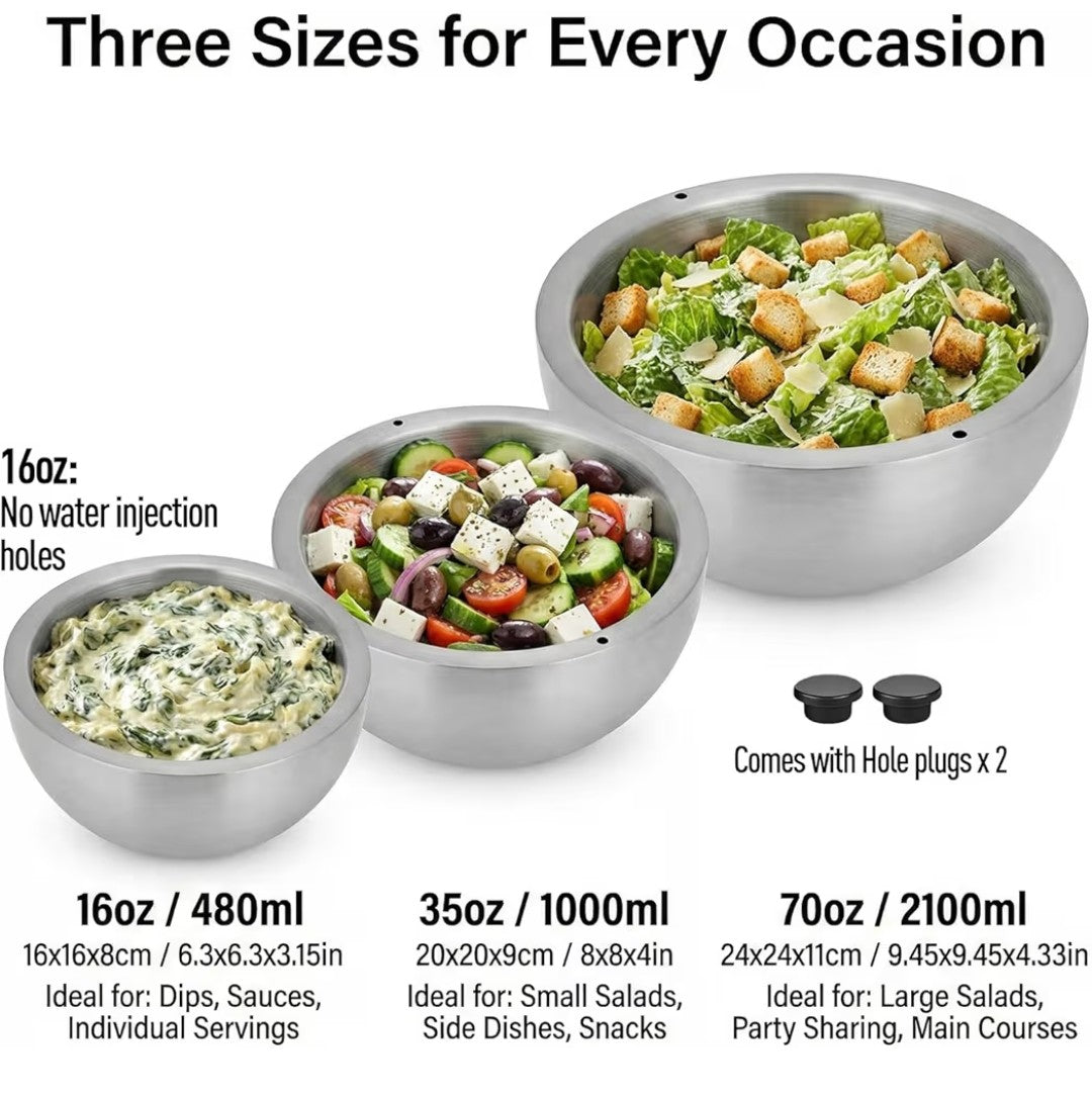 Double Wall Vacuum Insulated Serving Bowl 35oz