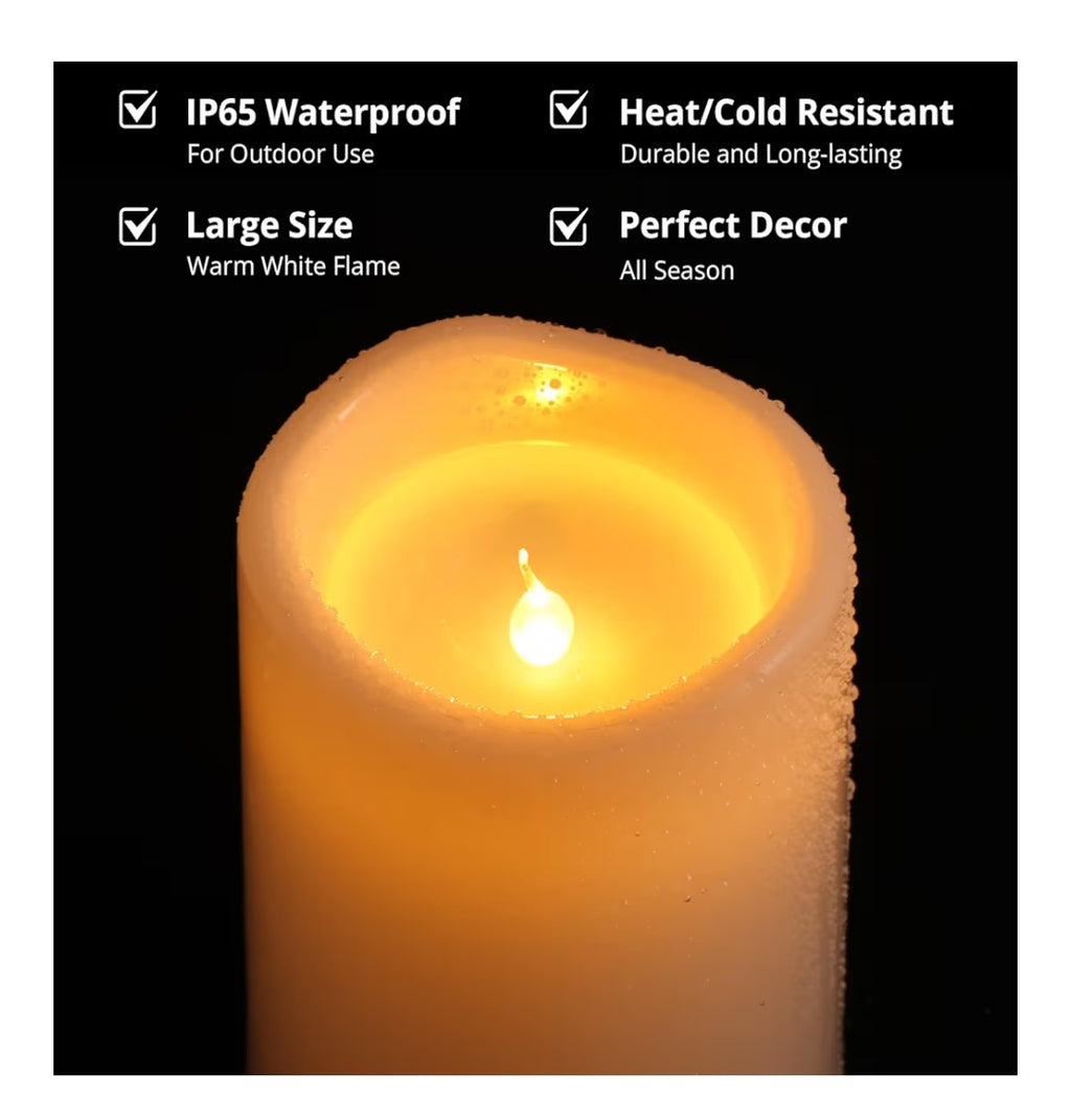 6x4in Flameless Candles 2 pack