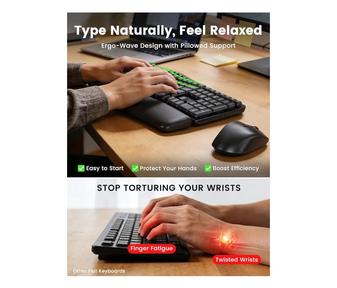 Sablute Wireless Keyboard and Mouse Combo