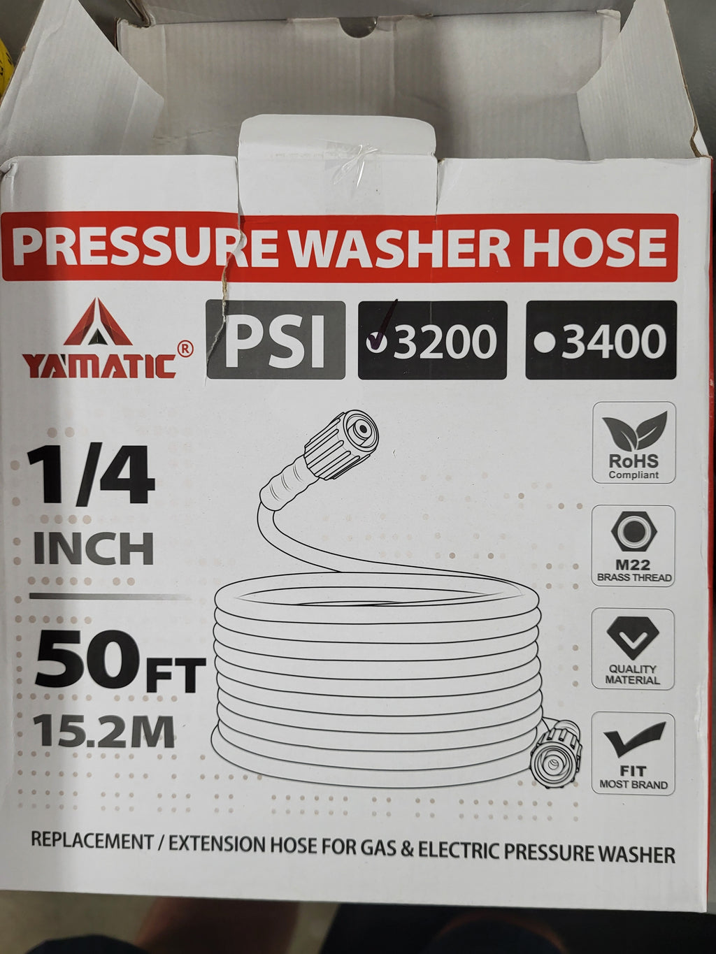 Pressure Washer Hose 50ft