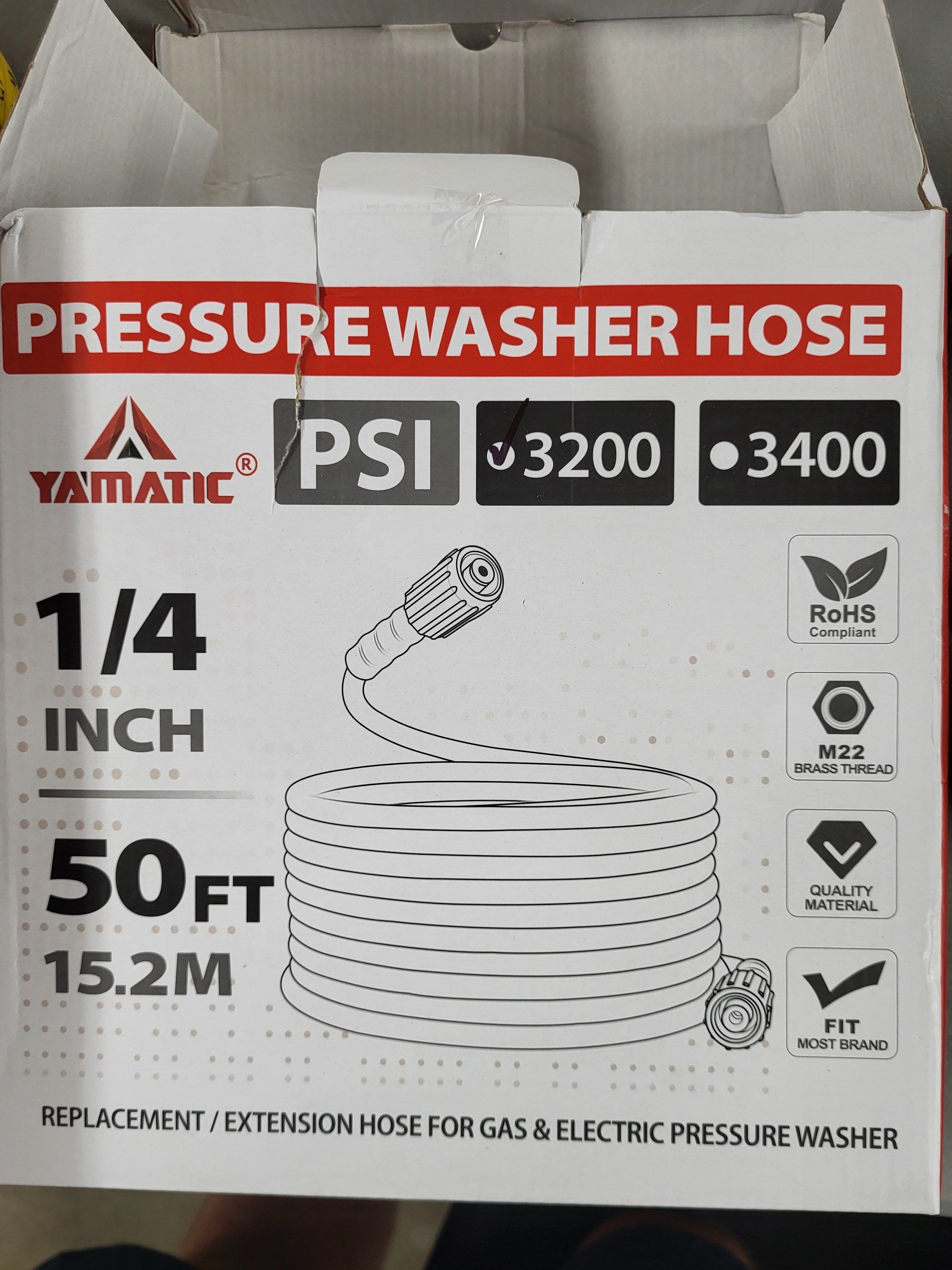 Pressure Washer Hose 50ft