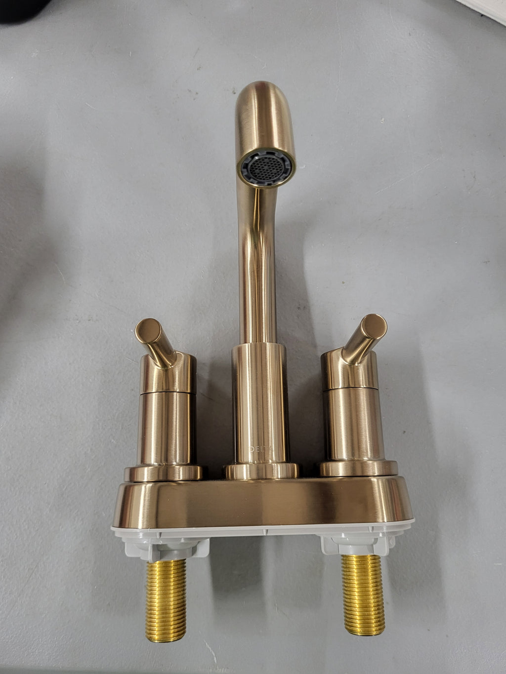 Delta Nicoli Centerset Brushed Gold Bathroom Faucet