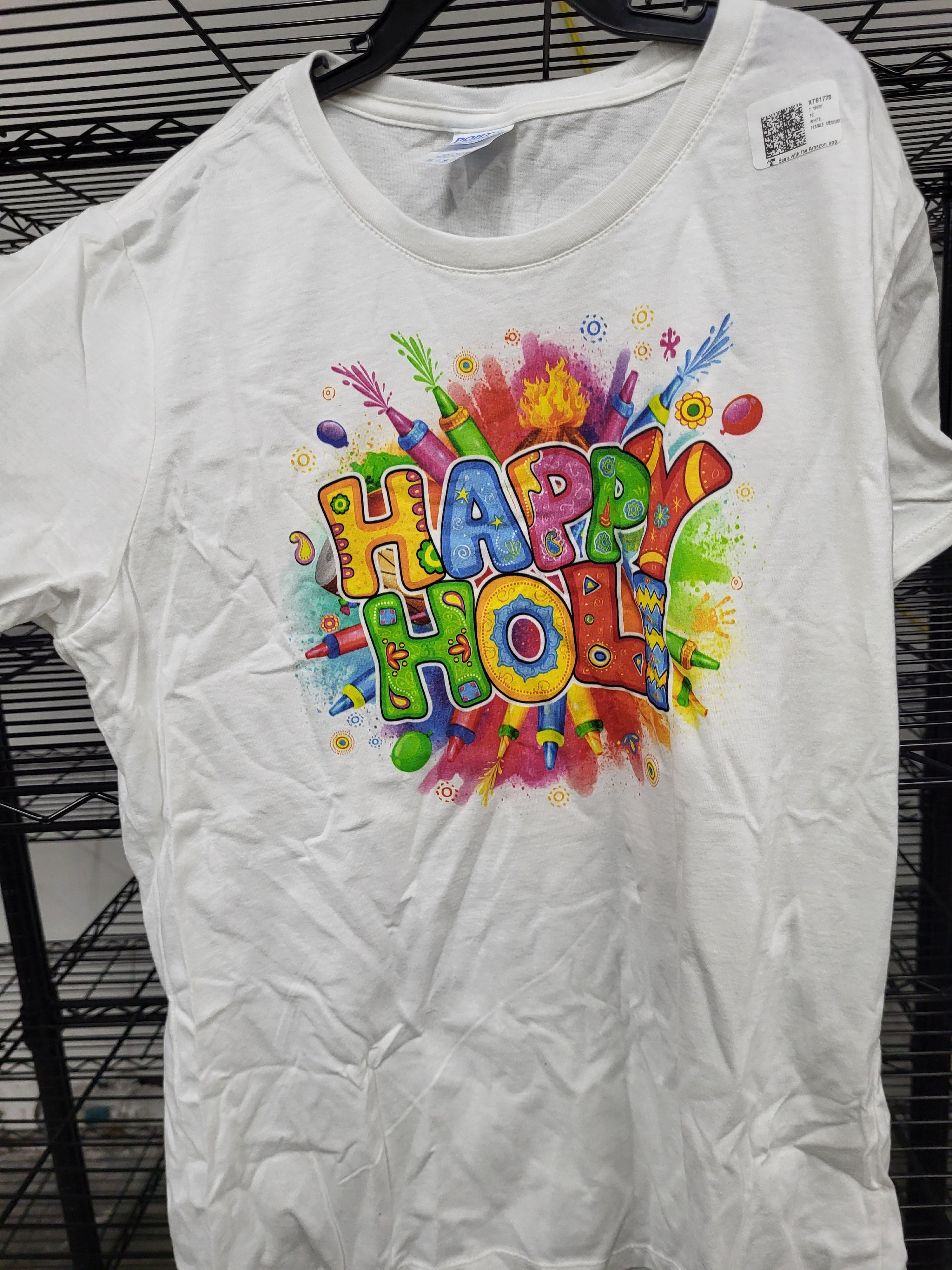 Happy Holi T-Shirt (Womens Medium)