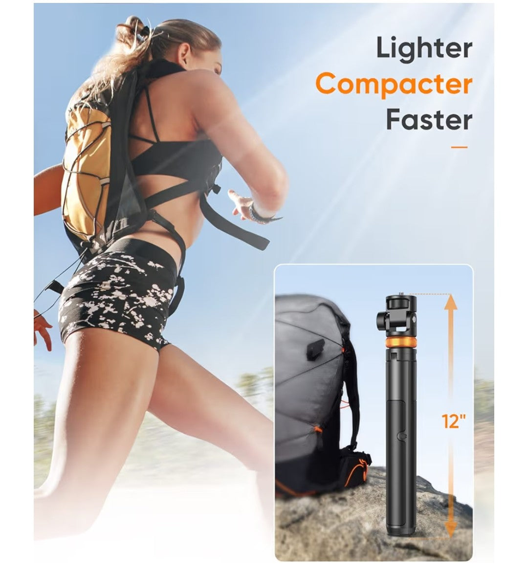 EUCOS 62in Selfie Stick Tripod with Remote