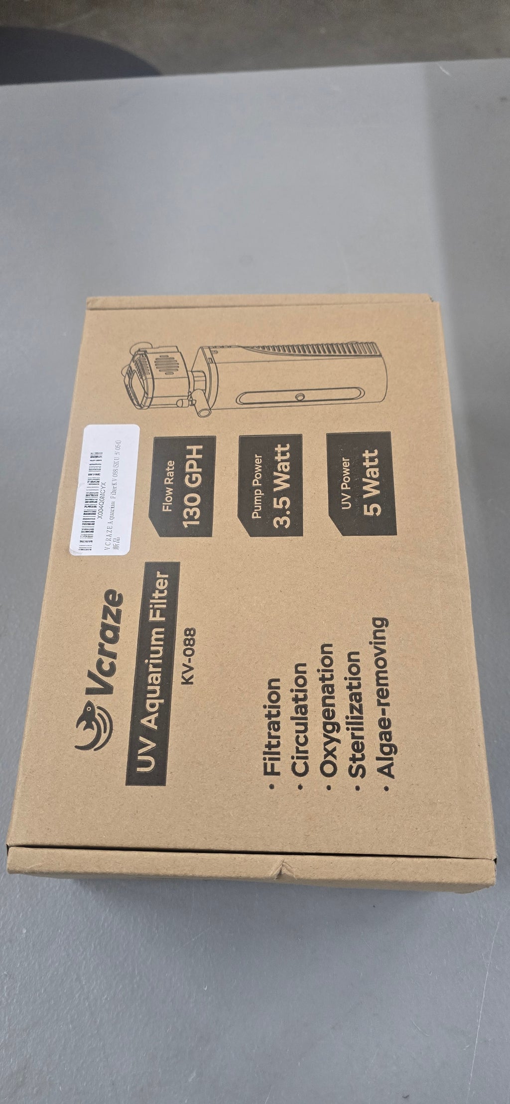 Aquarium Filter | U-V Fish Tank Filter for Green Water Cleaning