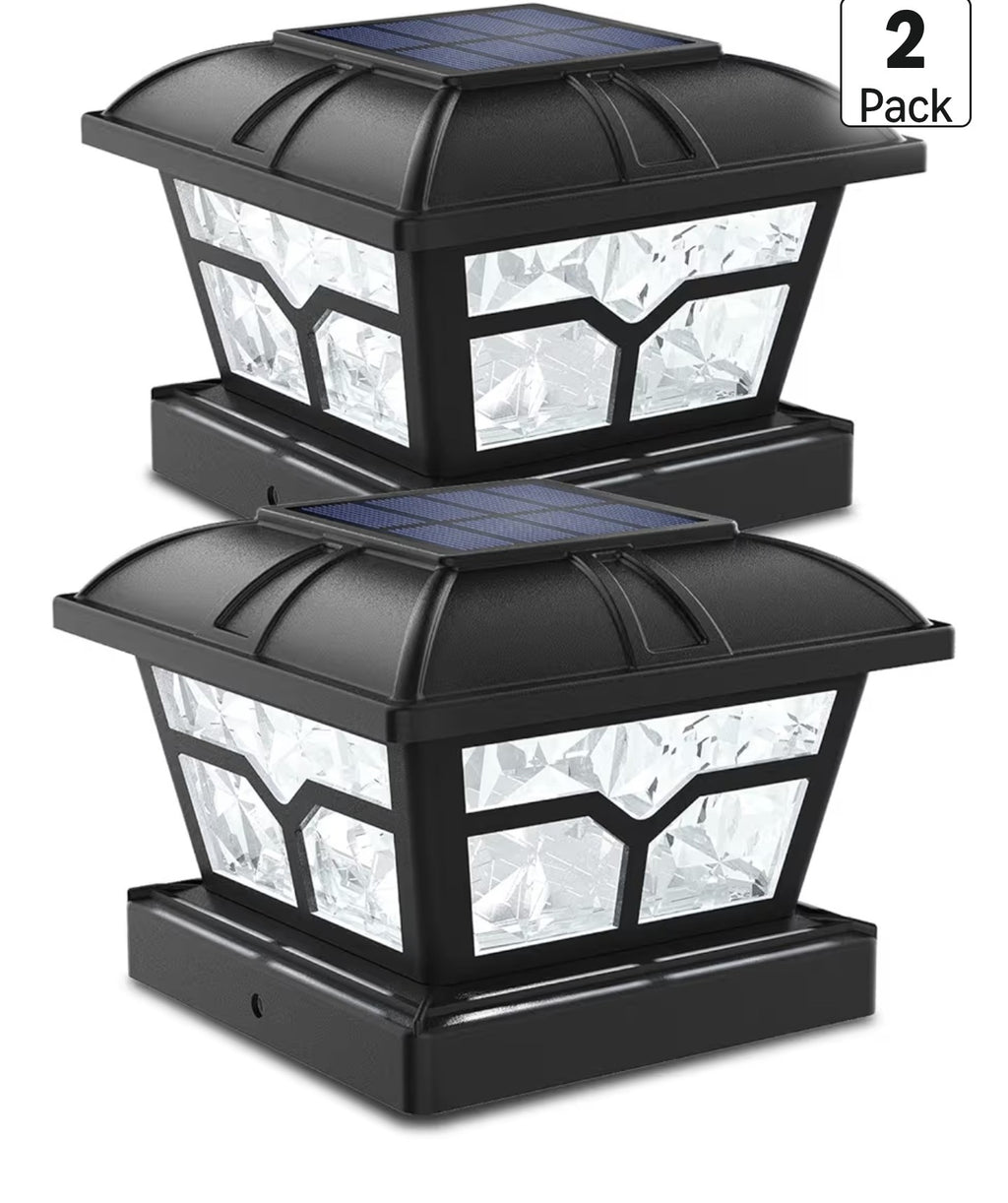 SIEDiNLAR Solar Post Cap Lights Outdoor 2 Color Modes