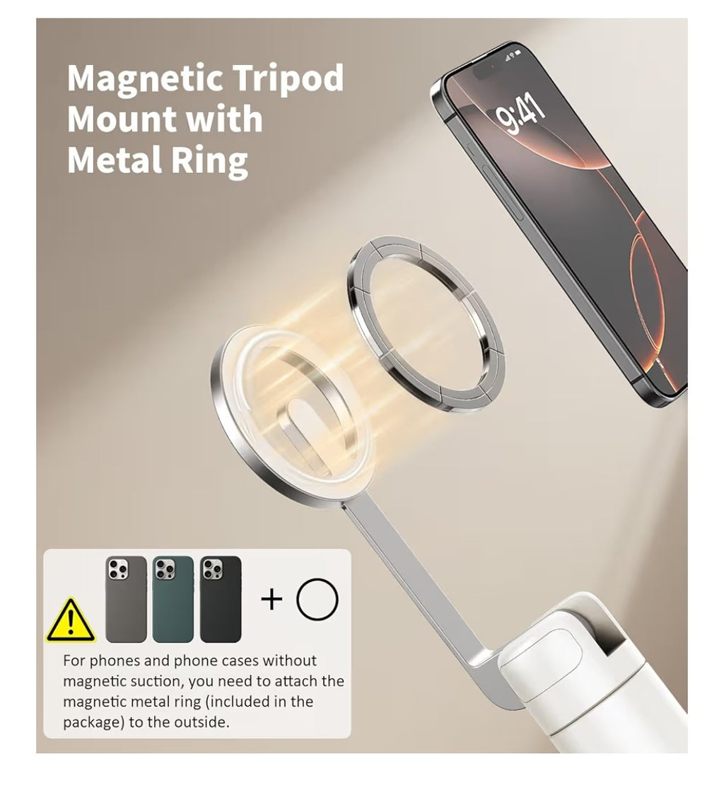 Magnetic Selfie Stick Tripod 68in