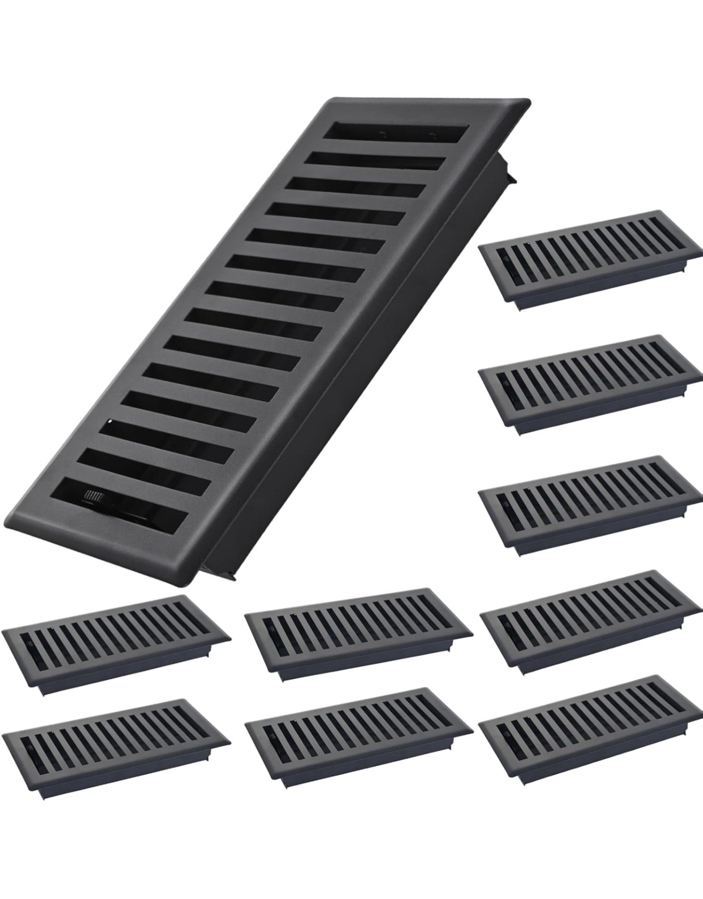10 Pack Floor Register 4X10 Inches, Heavy Duty Walkable Floor Vent.