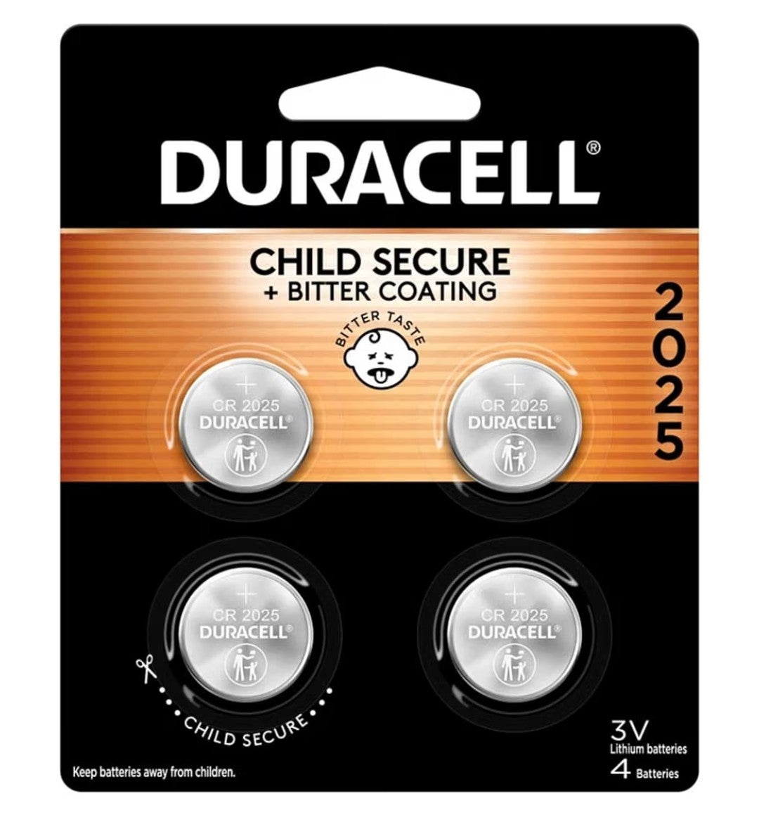Duracell 2025 Button Cell Lithium Battery (2 pack)