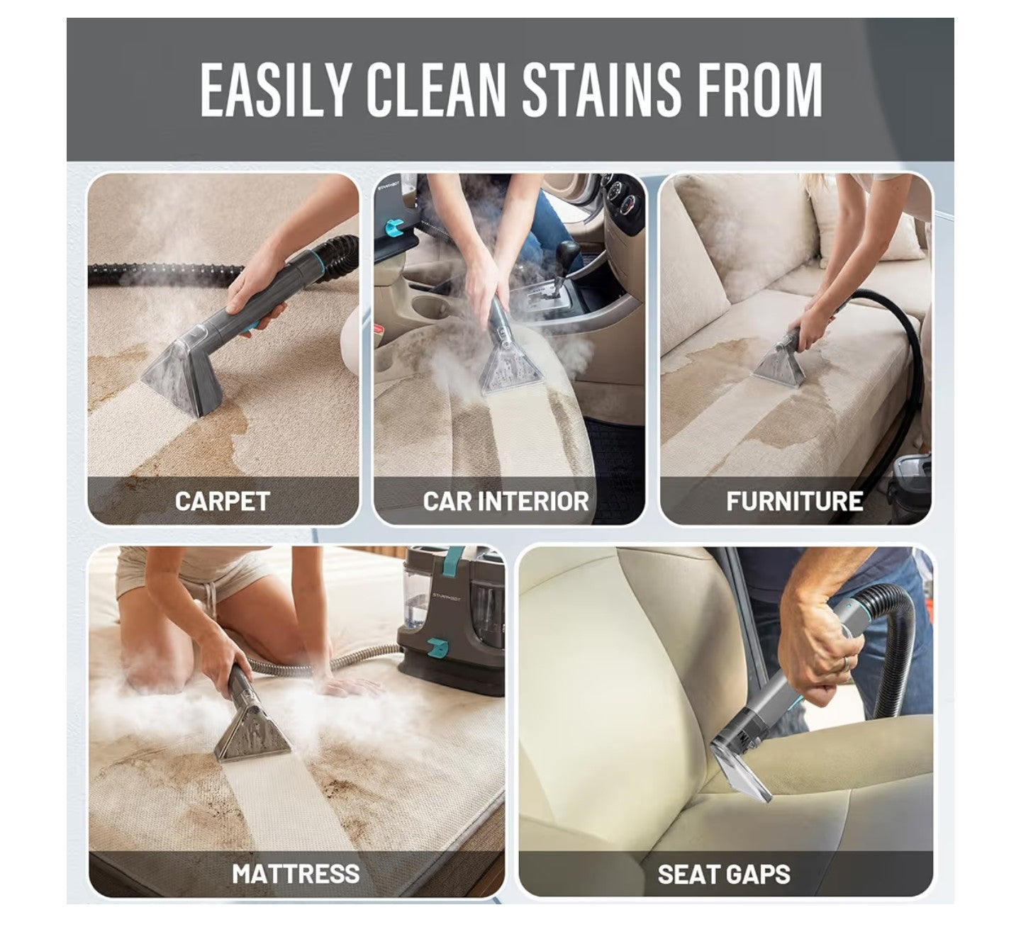 (Used like new)Starrybot Portable Carpet Cleaner Machine.