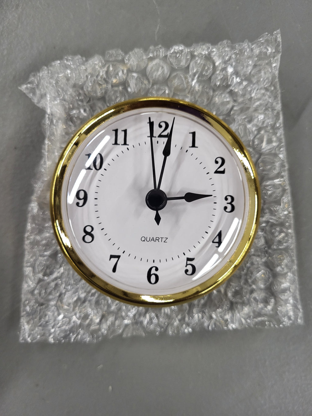 Hicarer 3-1/8 Inch (80 mm) Clock Insert Fit Diameter 3.0 inch (76 mm) Hole (Gold)