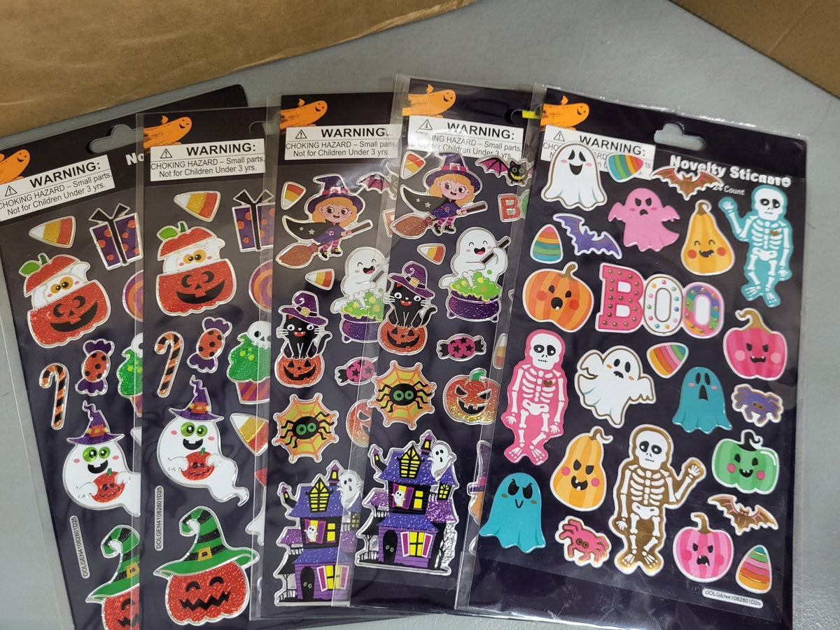 Halloween Navelty Stickers (5 pack)