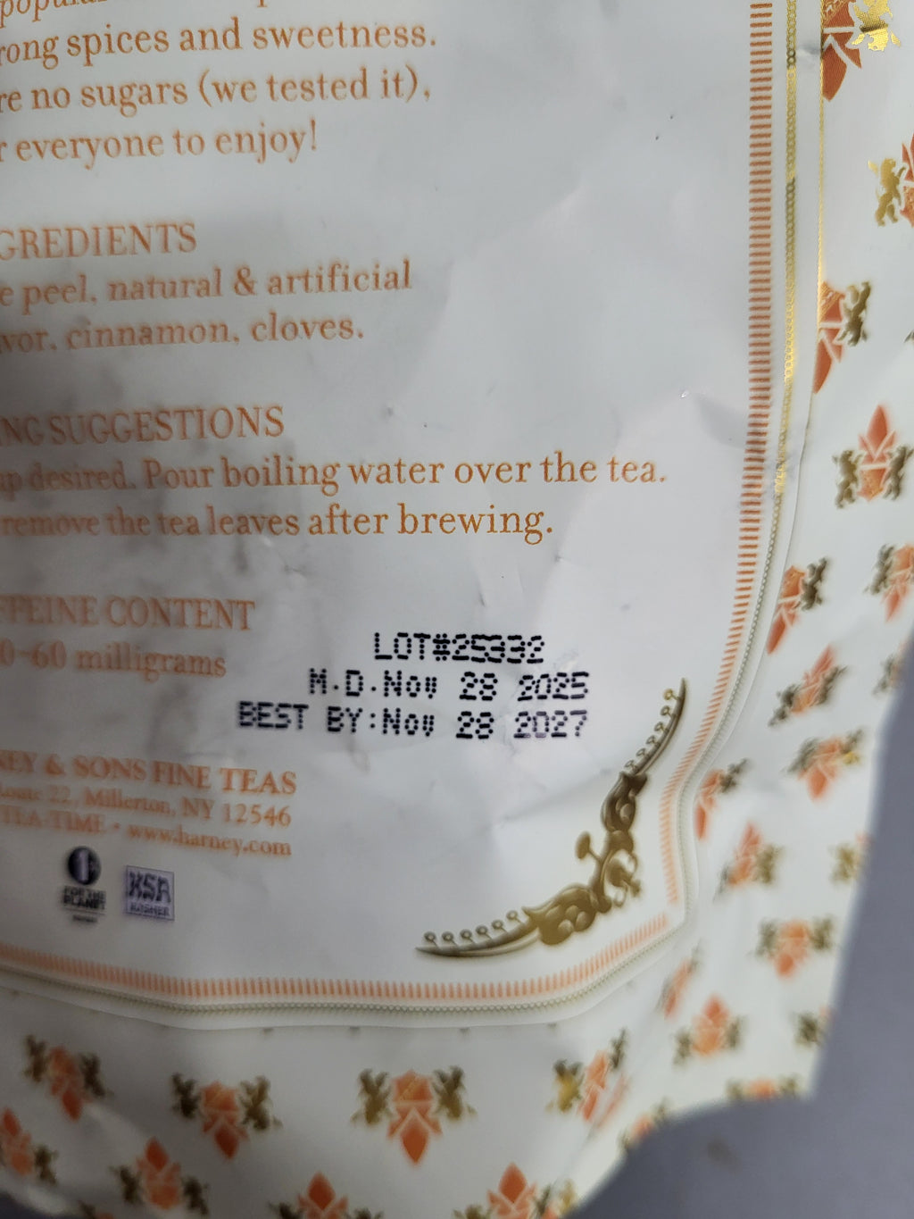 Harney & Sons Hot Cinnamon Spice Loose Leaf Black Tea (16oz)
