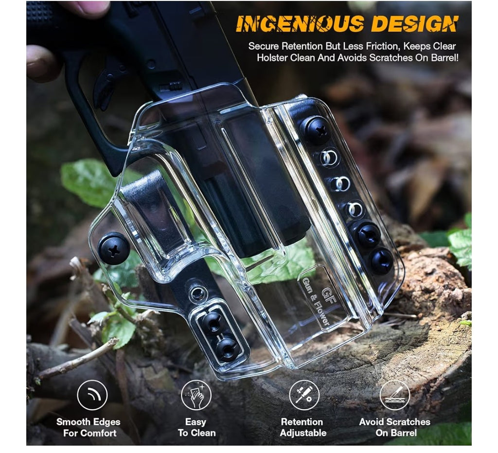 Gun Flower Clear Holster Sig P365