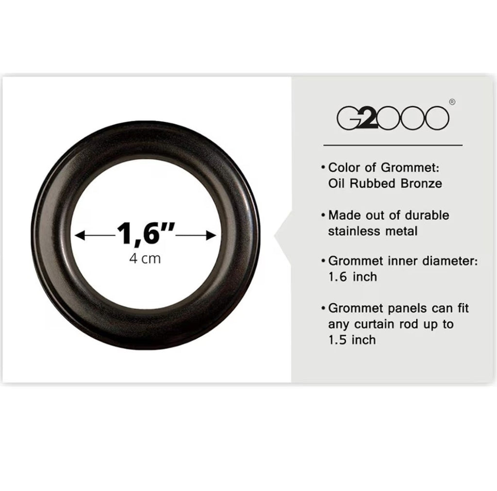 G2000 Blackout Curtains 52in x 84in (2 pannels)