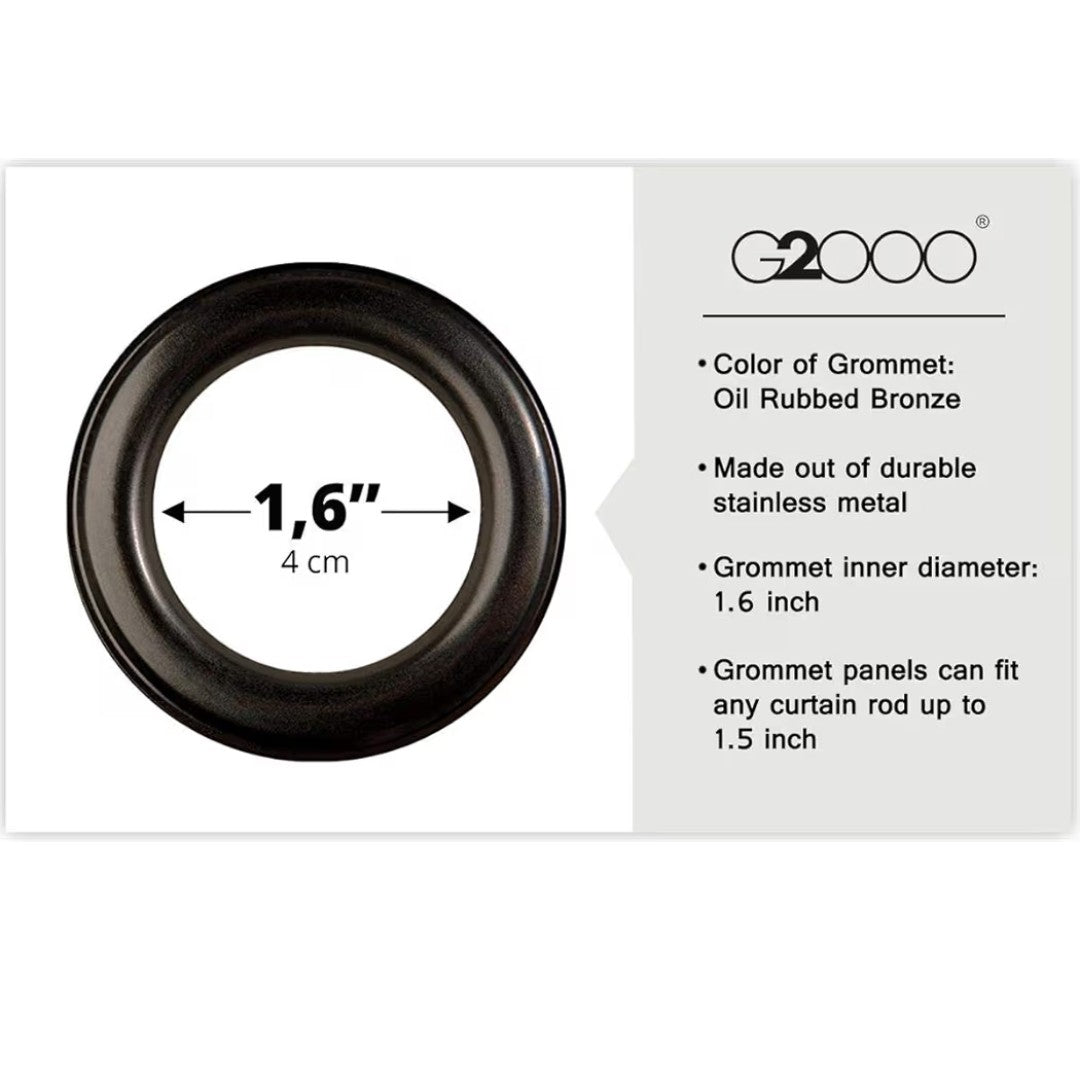 G2000 Blackout Curtains 52in x 84in (2 pannels)
