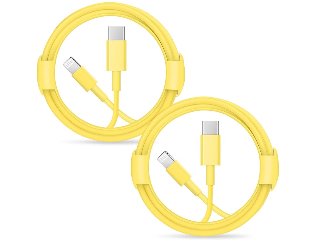 Fast Charging USB-C to Lightning Cable, 6.6ft (2 pack)