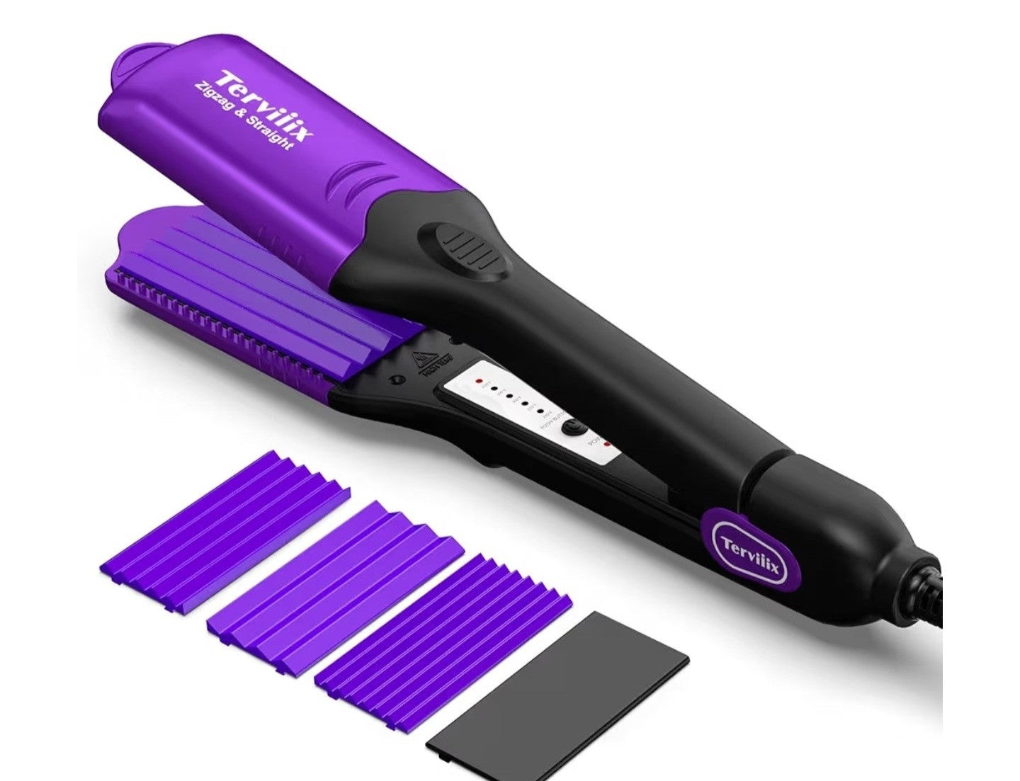 Terviiix Crimper Hair Iron with 4 Interchangeable Plates