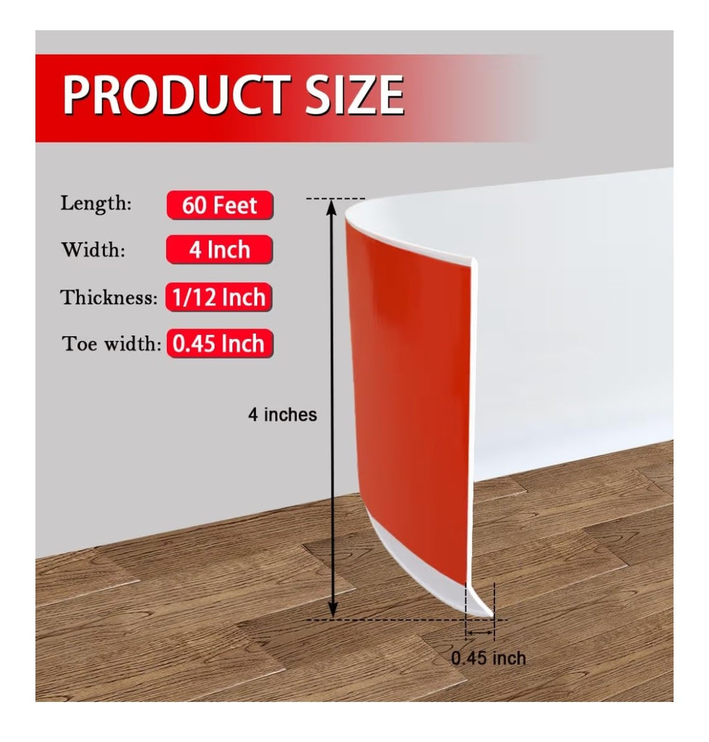 Vinyl Wall Base 4in (White)