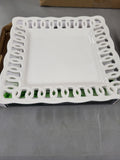 La Porcellana Bianca Firenze Carved Square Plate