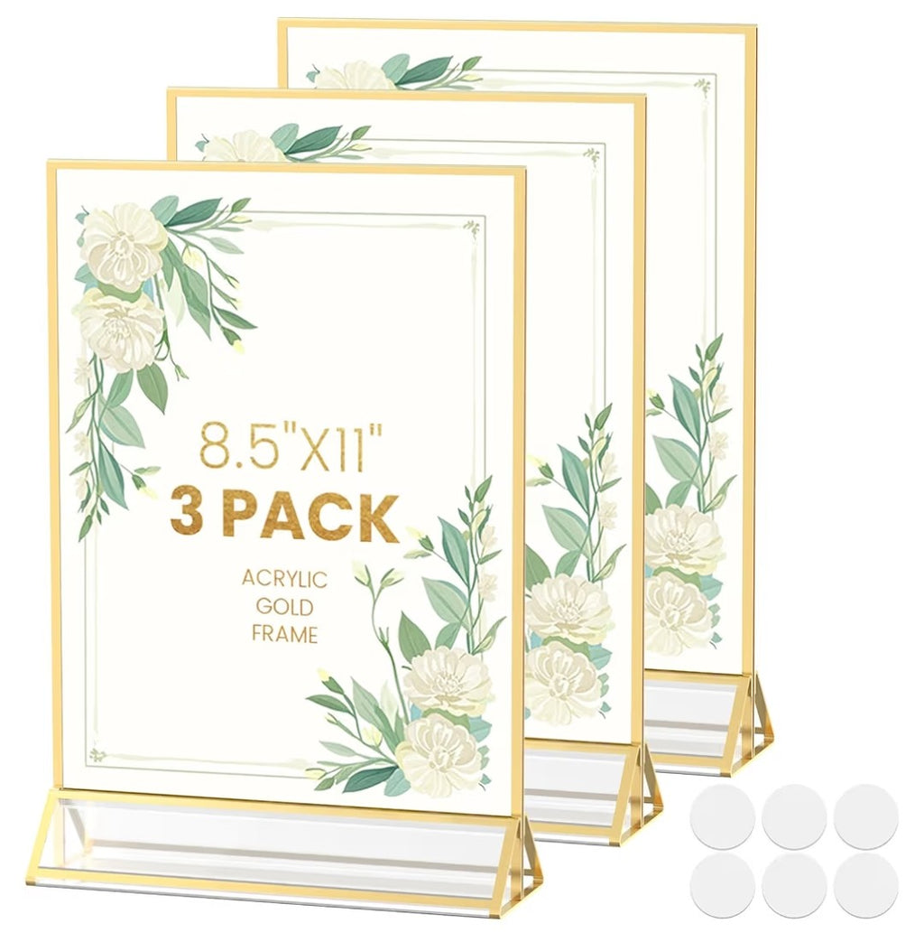 Acrylic Sign Holder (3 pack)