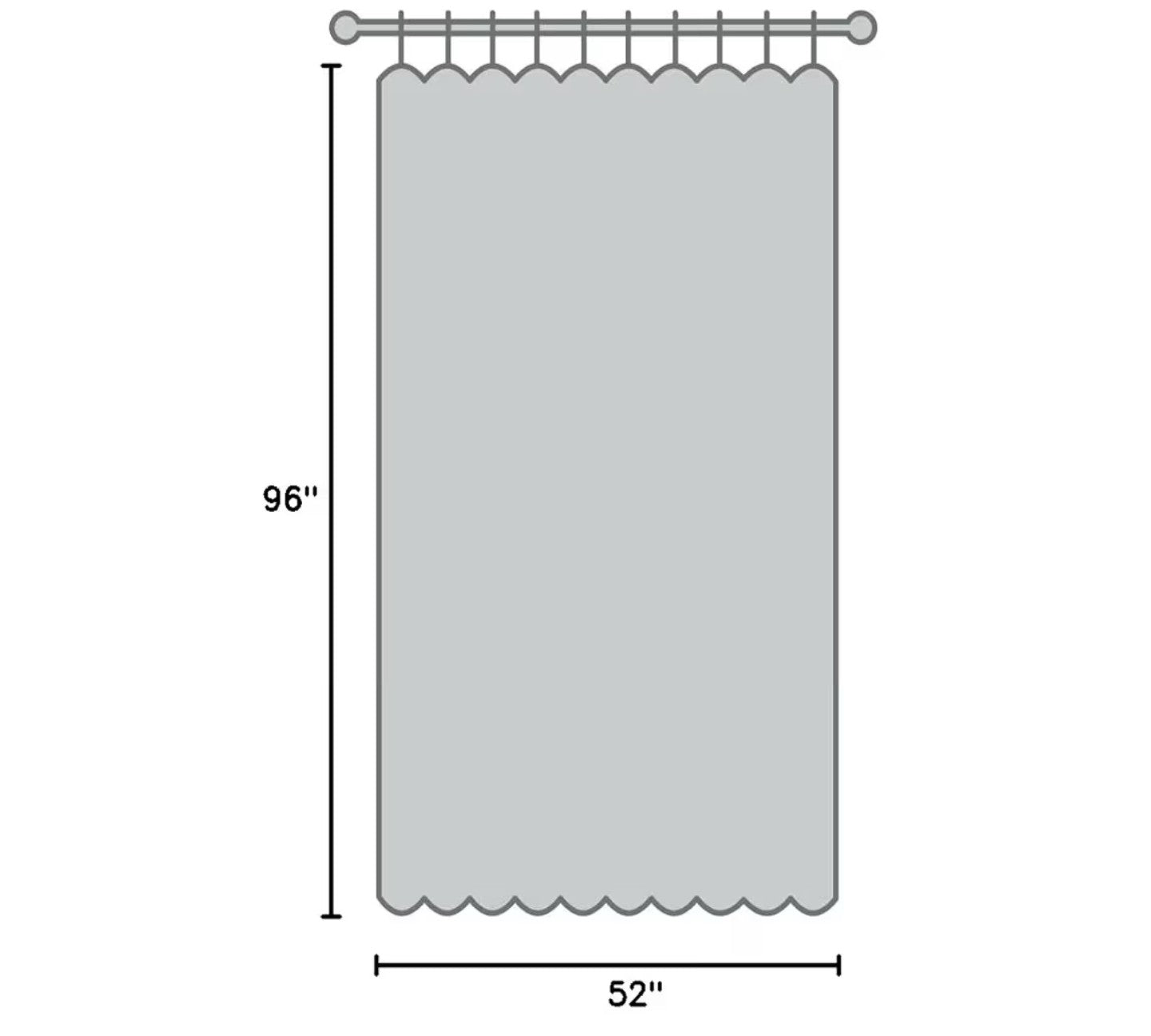 YoungsTex Curtains 96 Inches Long 2 Panels.