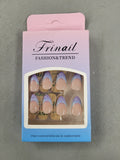 Glue on Nails, Purple (24pcs)