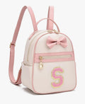 Initial Bowknot Backpack (Letter S)