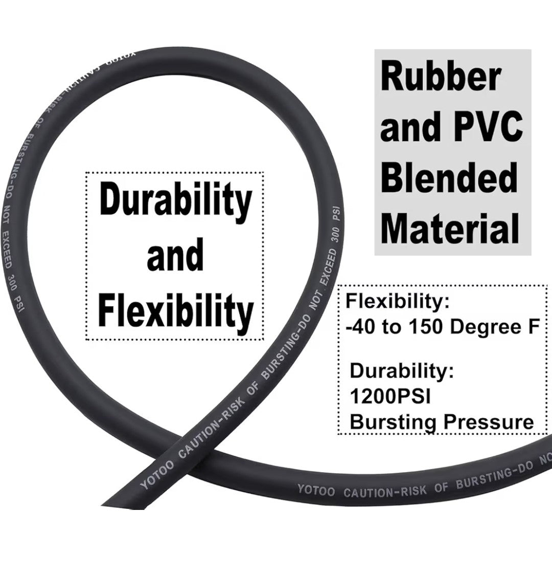 Yotoo Hybrid Air Hose 3/8"×50'