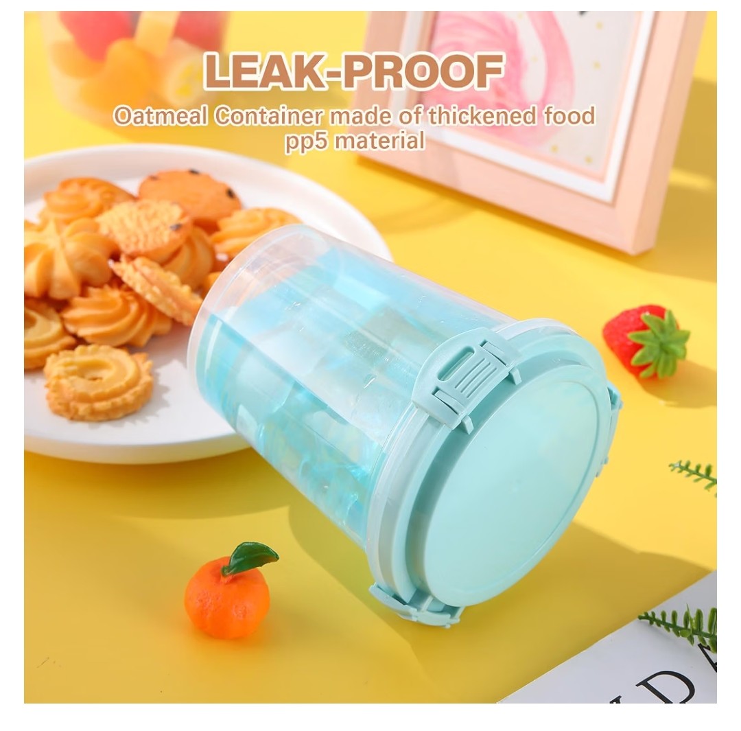 10 Piece 24oz Oats Jars with Leakproof Lids