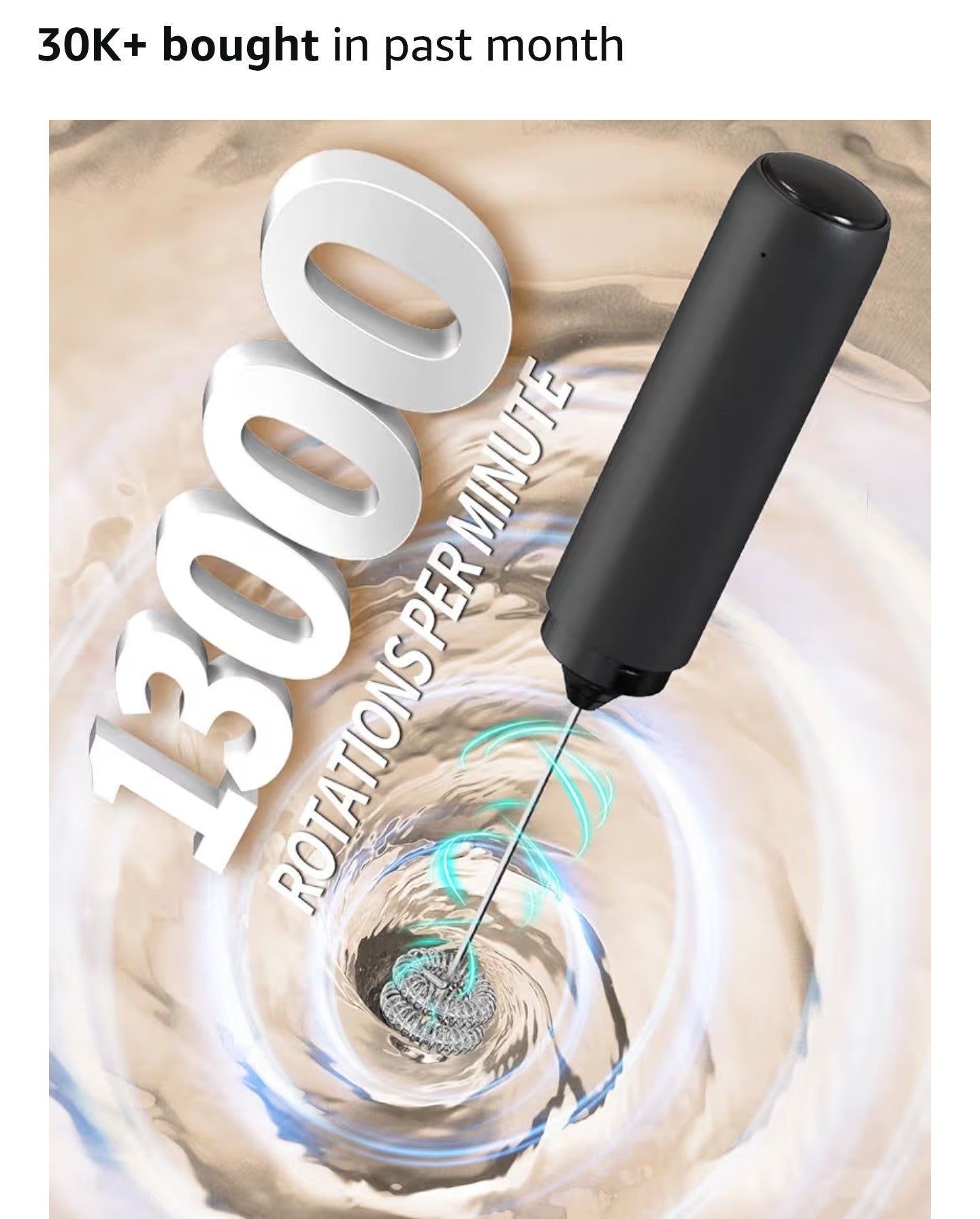 CIRCLE JOY Rechargeable Milk Frother