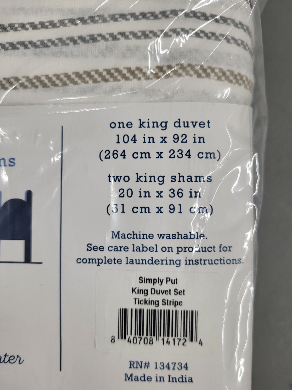 Simply Put King Size Duvet Set (3 Pieces)