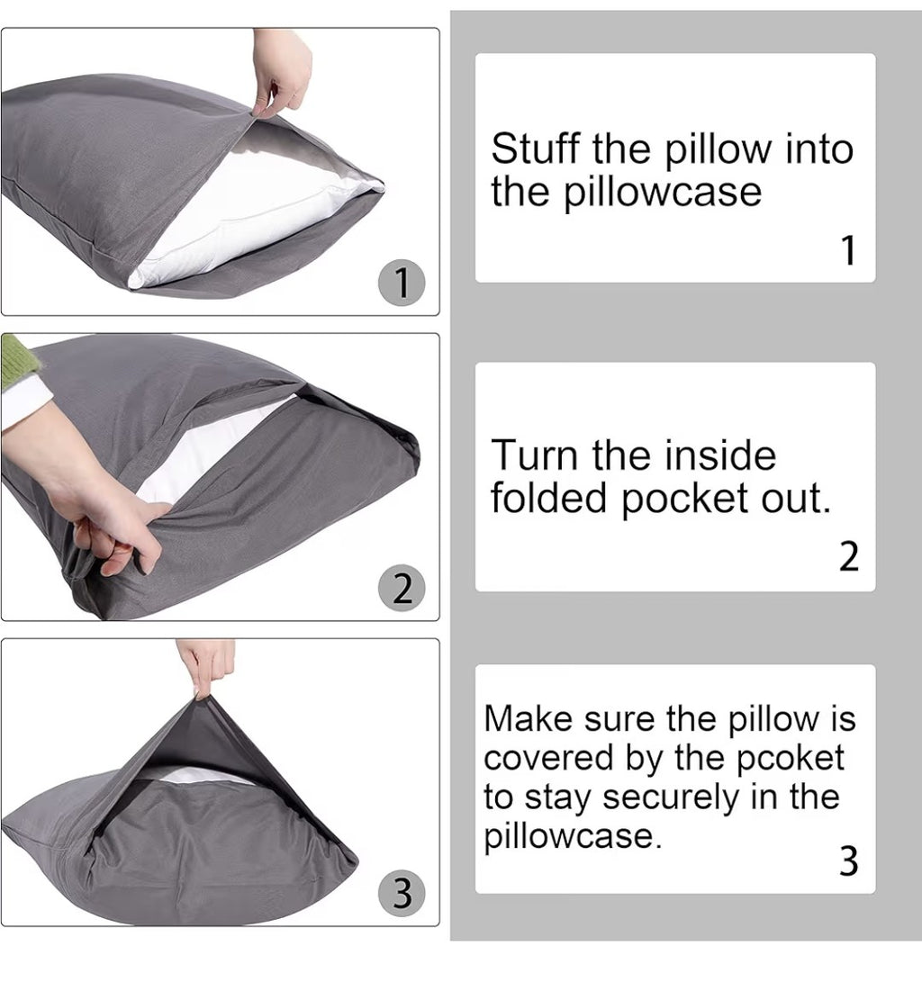 Satin King Pillowcases (2 pack White)