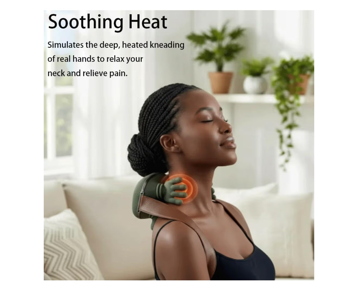 Neck Massager with Heat,shiatsu Neck and Shoulder Massager.