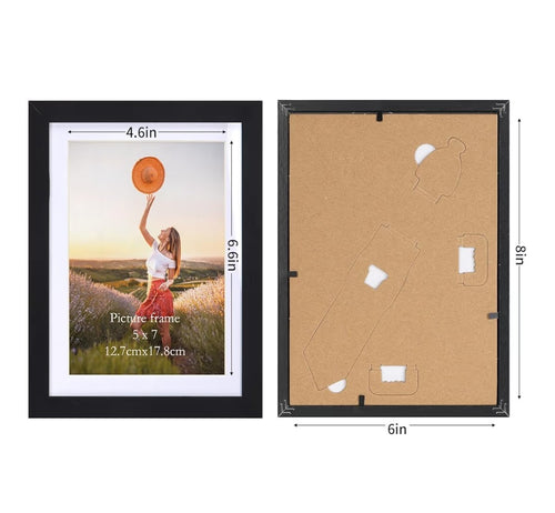 5x7 Picture Frames 15 pack (Black)