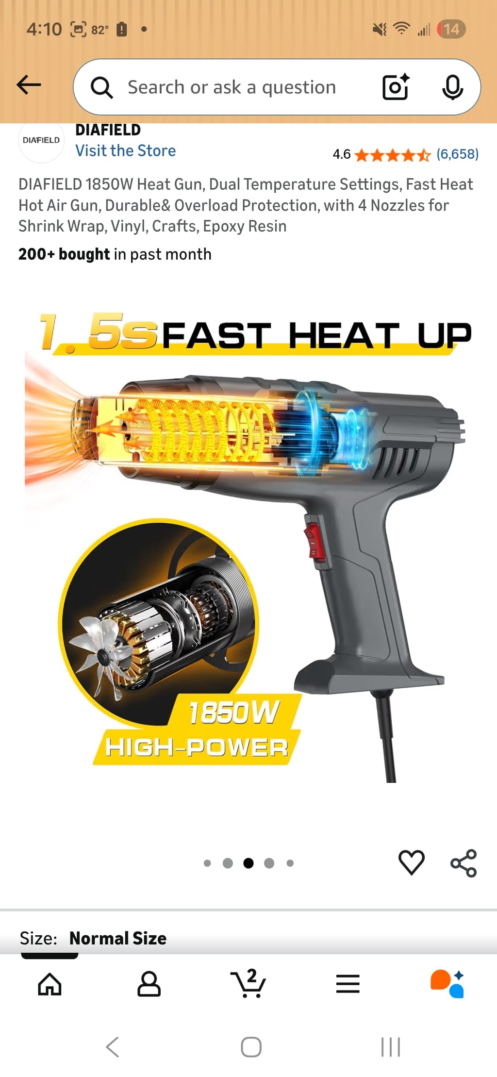 Diafield Heat Gun