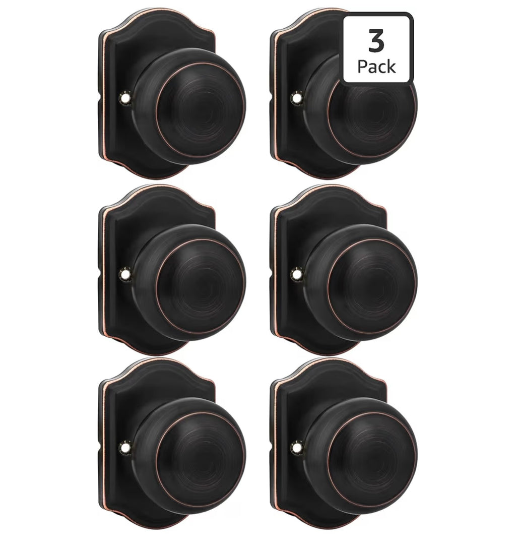 Goldenwarm Oil Rubbed Bronze Dummy Door Knobs.