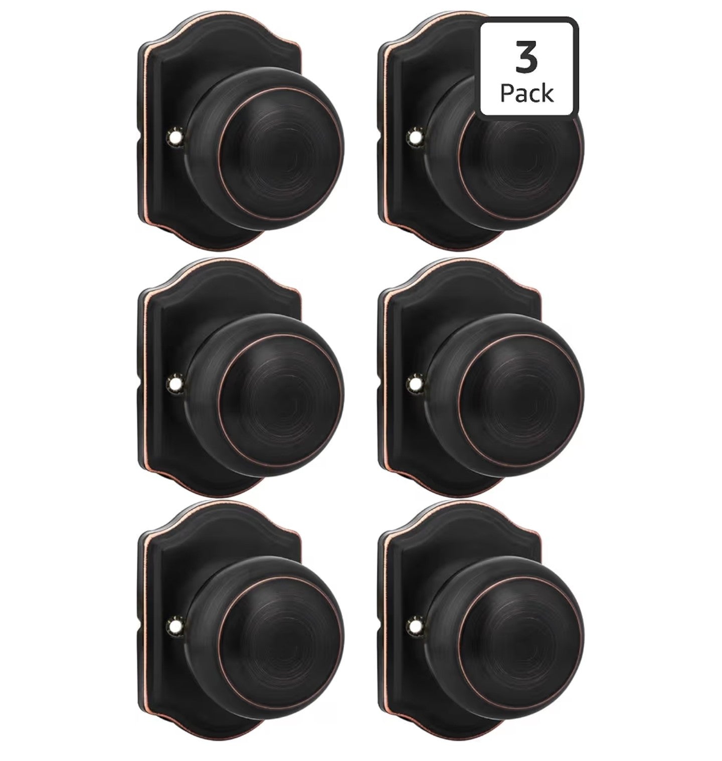 Goldenwarm Oil Rubbed Bronze Dummy Door Knobs.