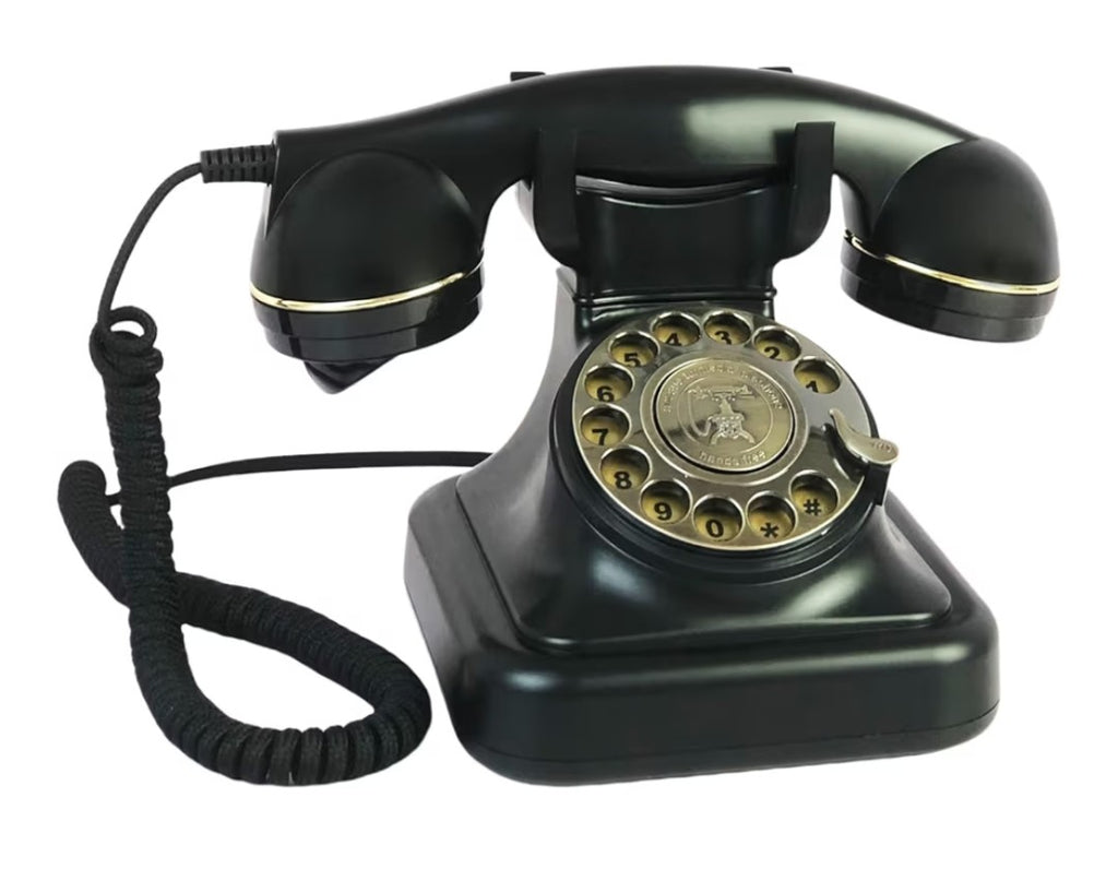 TelPal Corded Rotary Phone (Black)