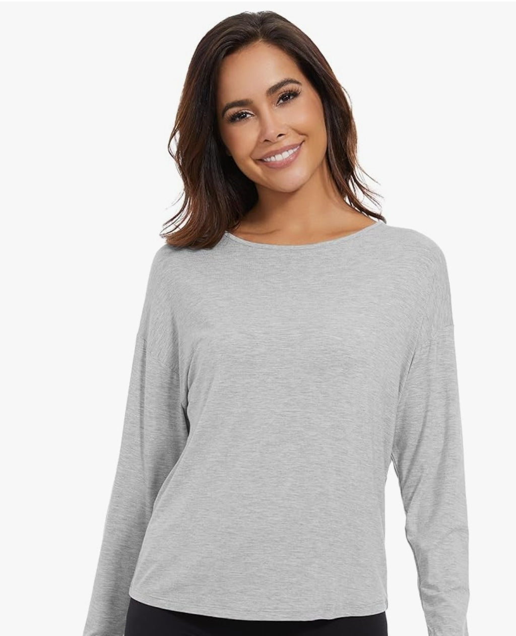 Long sleeve pull over top